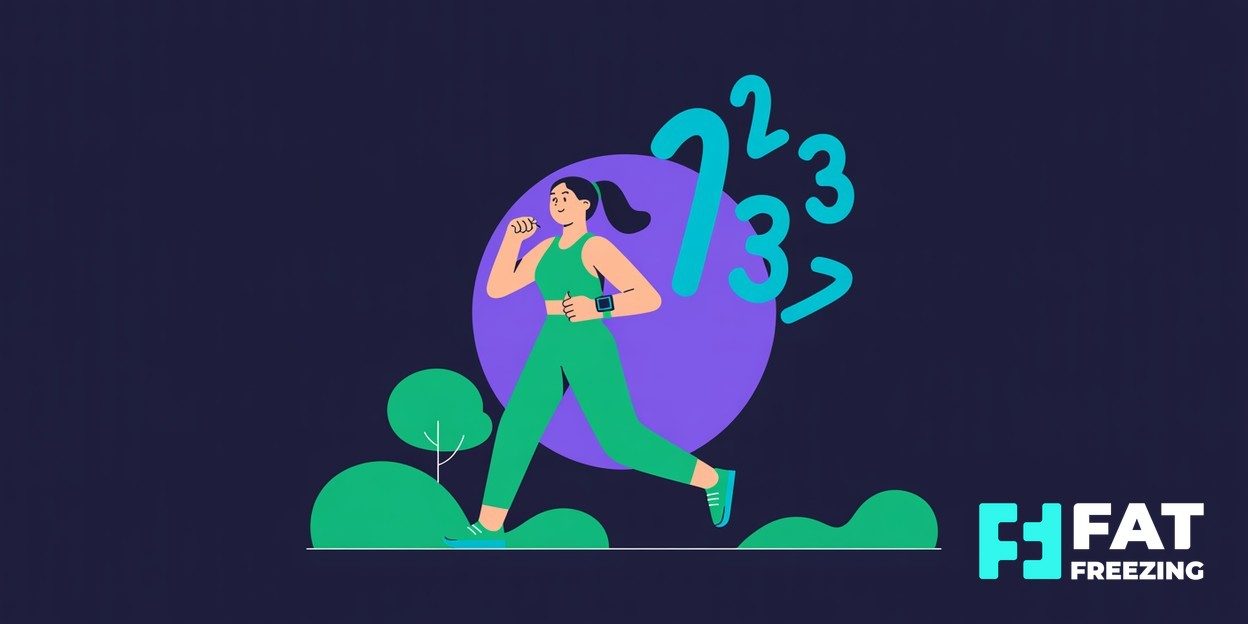 Woman jogging while checking the fitness watch on her wrist