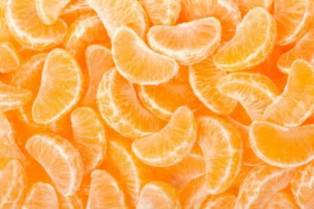 Close up bunch orange slices